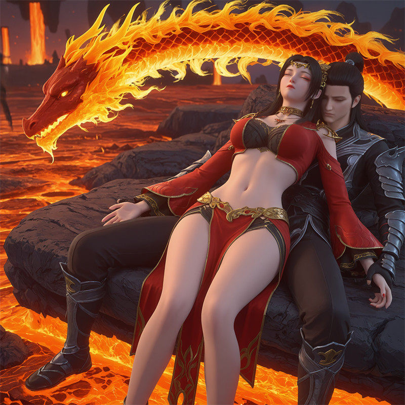 图片[3]-[第1032期] [斗破苍穹] [美杜莎 · 系列] 红衣巨乳调教 [151P]-晚漫-共享AI国漫精致绘画AI高清视频