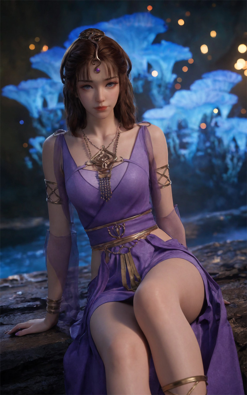 图片[2]-[第1046期] [凡人修仙传] [文思月 · 系列] 翘臀紫色连衣裙 [128P]-晚漫-共享AI国漫精致绘画AI高清视频