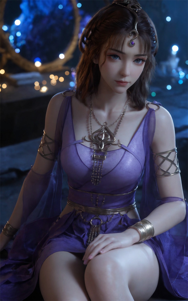 图片[4]-[第1046期] [凡人修仙传] [文思月 · 系列] 翘臀紫色连衣裙 [128P]-晚漫-共享AI国漫精致绘画AI高清视频