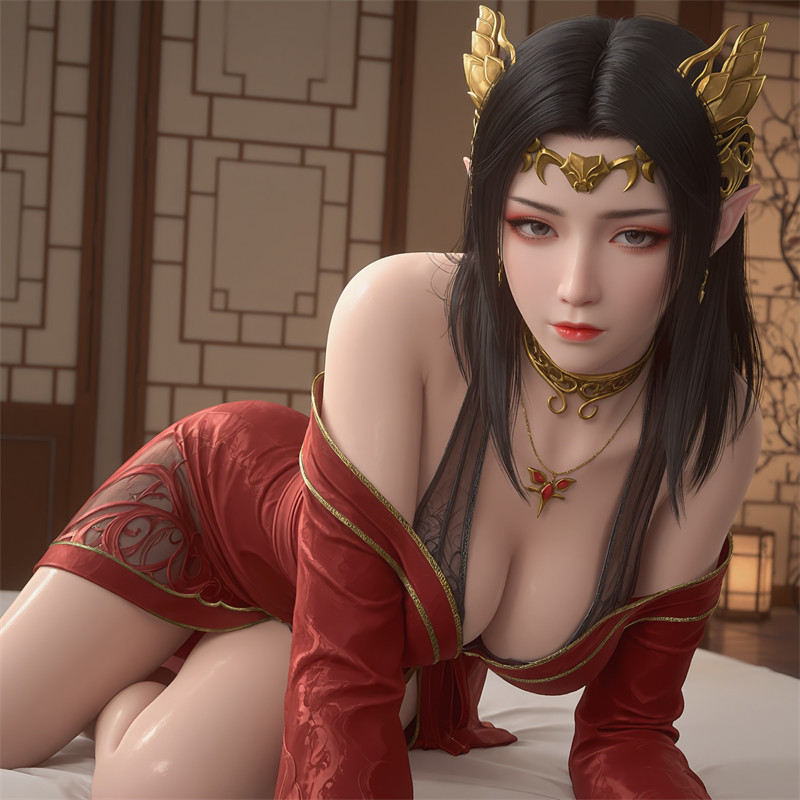 [第1032期] [斗破苍穹] [美杜莎 · 系列] 红衣巨乳调教 [151P]-晚漫-共享AI国漫精致绘画AI高清视频